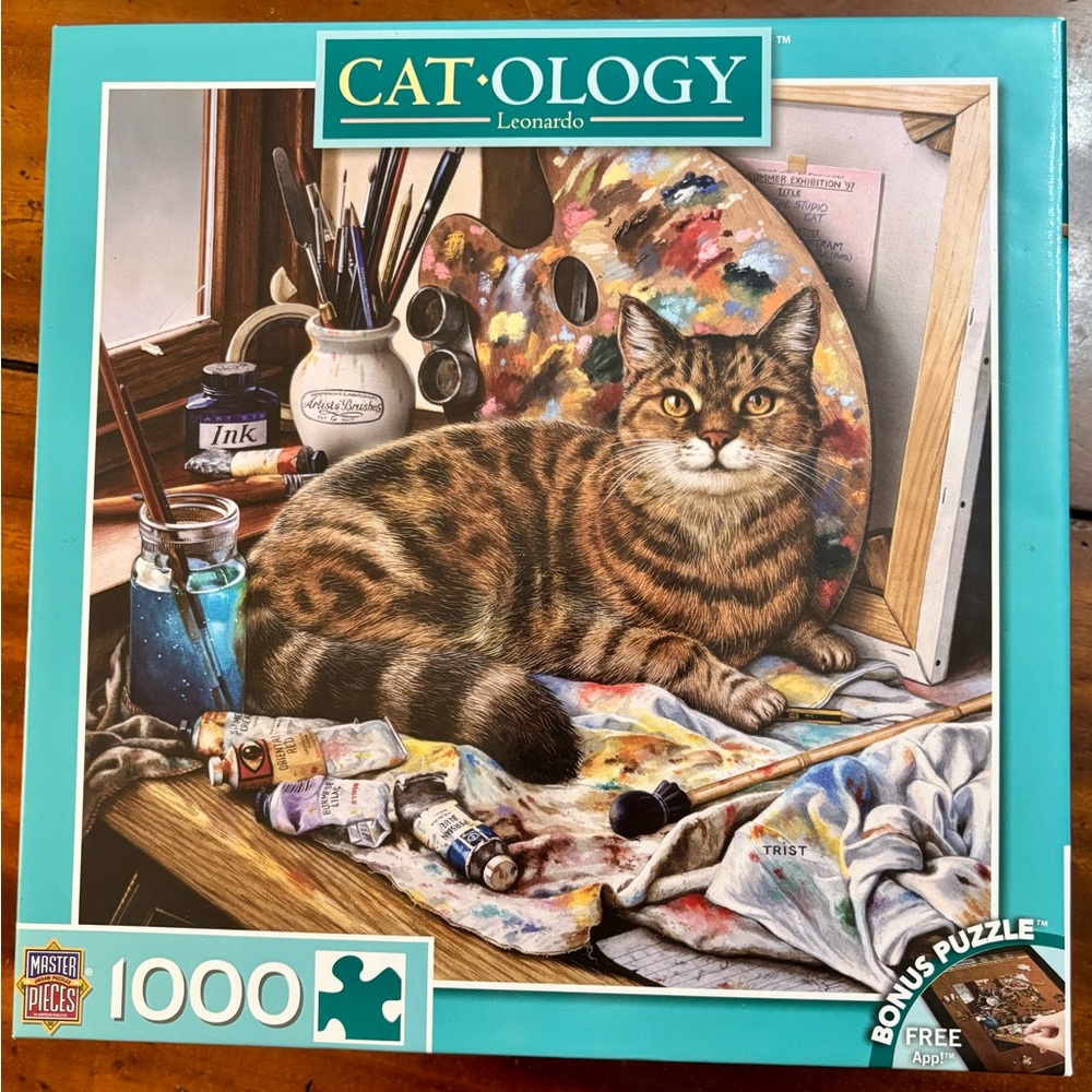 Leonardo Cat Puzzle - Brown and Tan